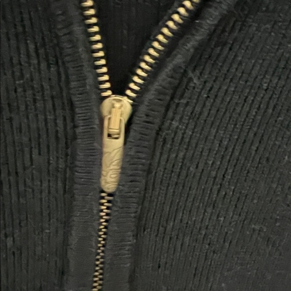 Tommy Bahama ⭐️Black Long 3/4 Sleeve zip up black Dress Size S - Picture 4 of 9